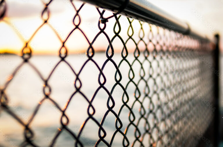 Chain link fencing  - boundaries, divided, separation concept